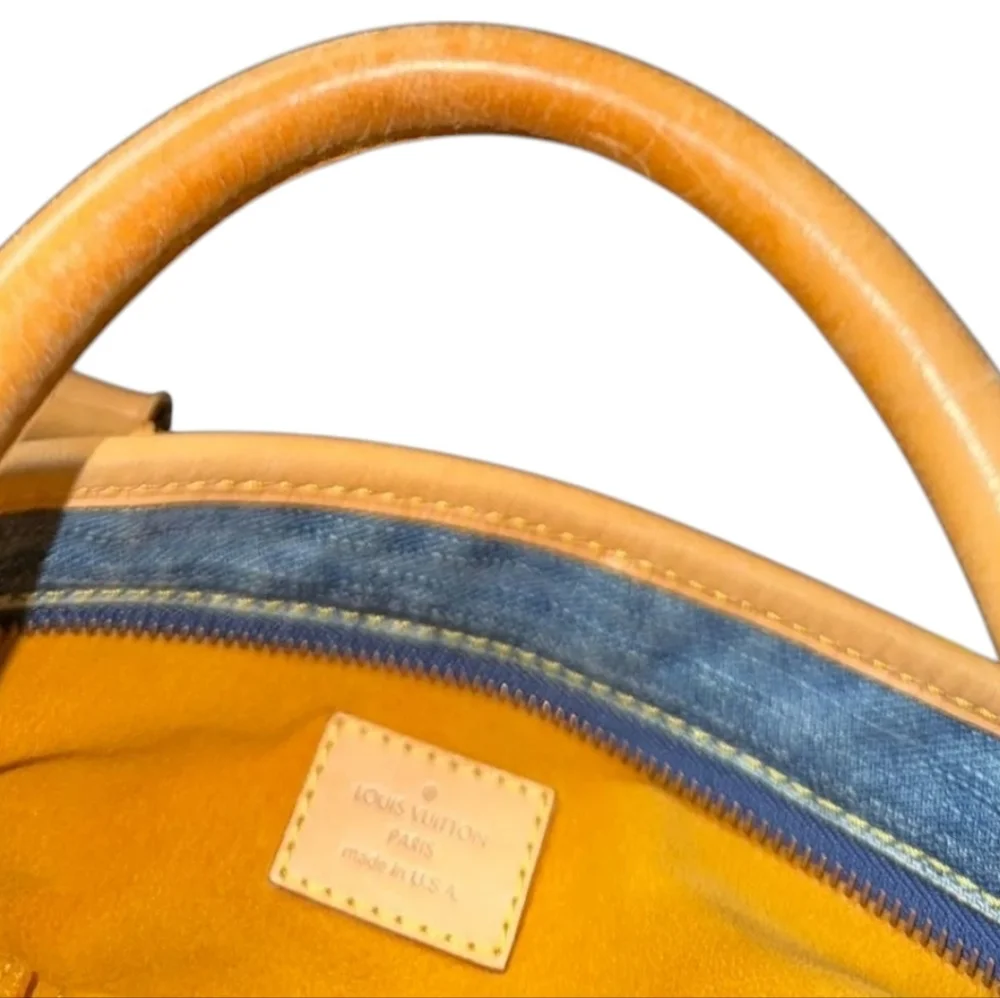Louis Vuitton Blue Monogram Denim Neo Cabby GM Bag